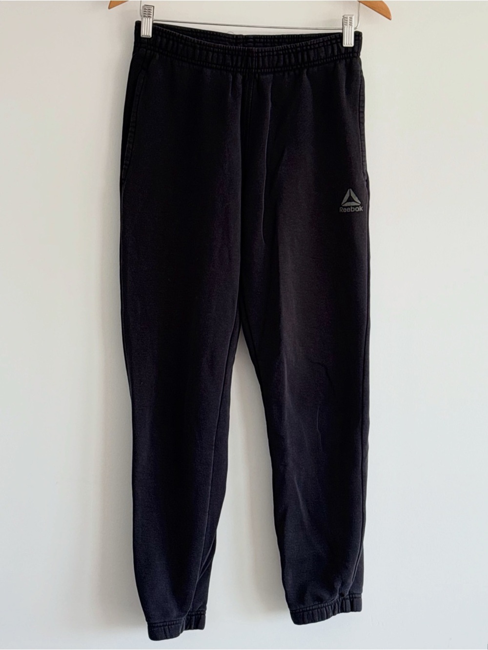 Reebok Black Fleece Joggers with Logo